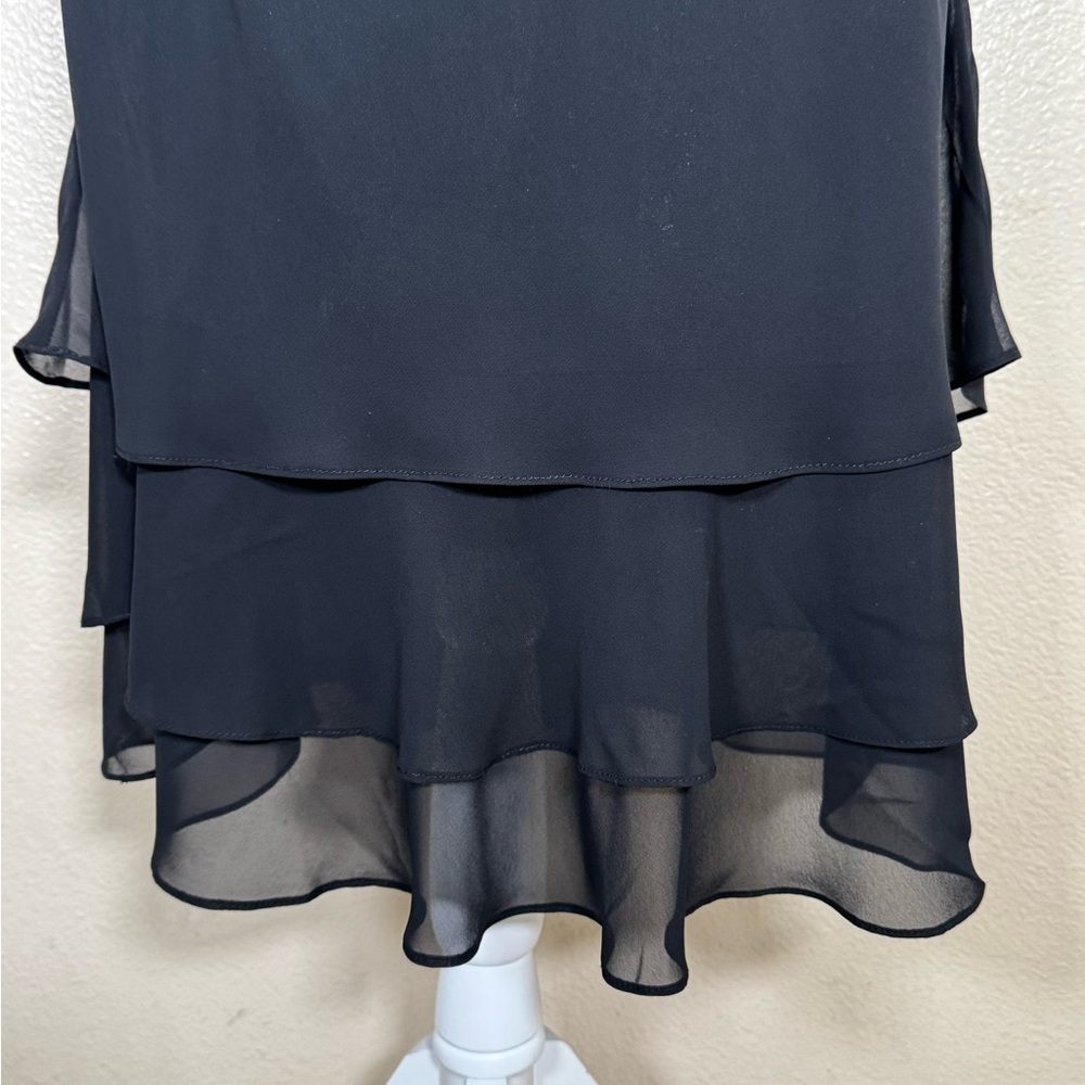Vintage Alex Evenings Black Midi A-Line Skirt - Picture 6 of 10